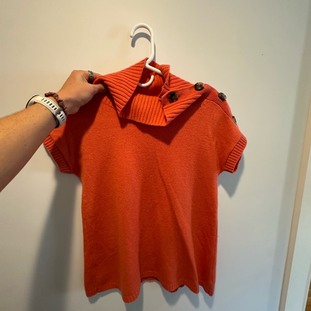 Theory Pink Women’s Sweater with Button Accents